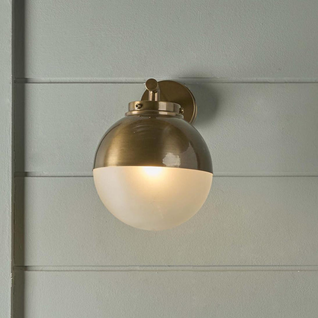 Carrington Outdoor Wall Light Antique Brass