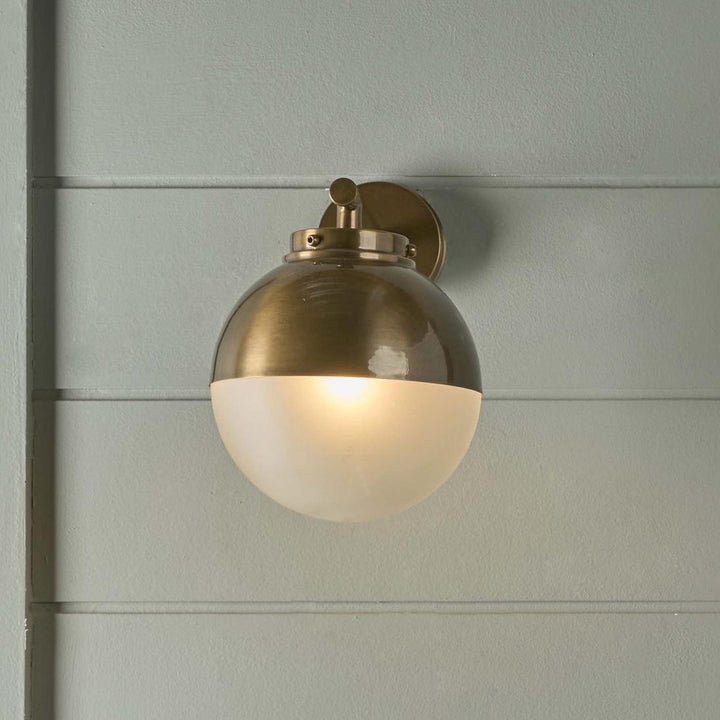Carrington Outdoor Wall Light Antique Brass