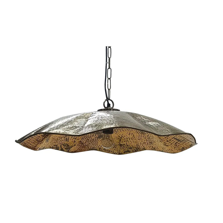 Melville Ceiling Pendant Hammered Antique Brass