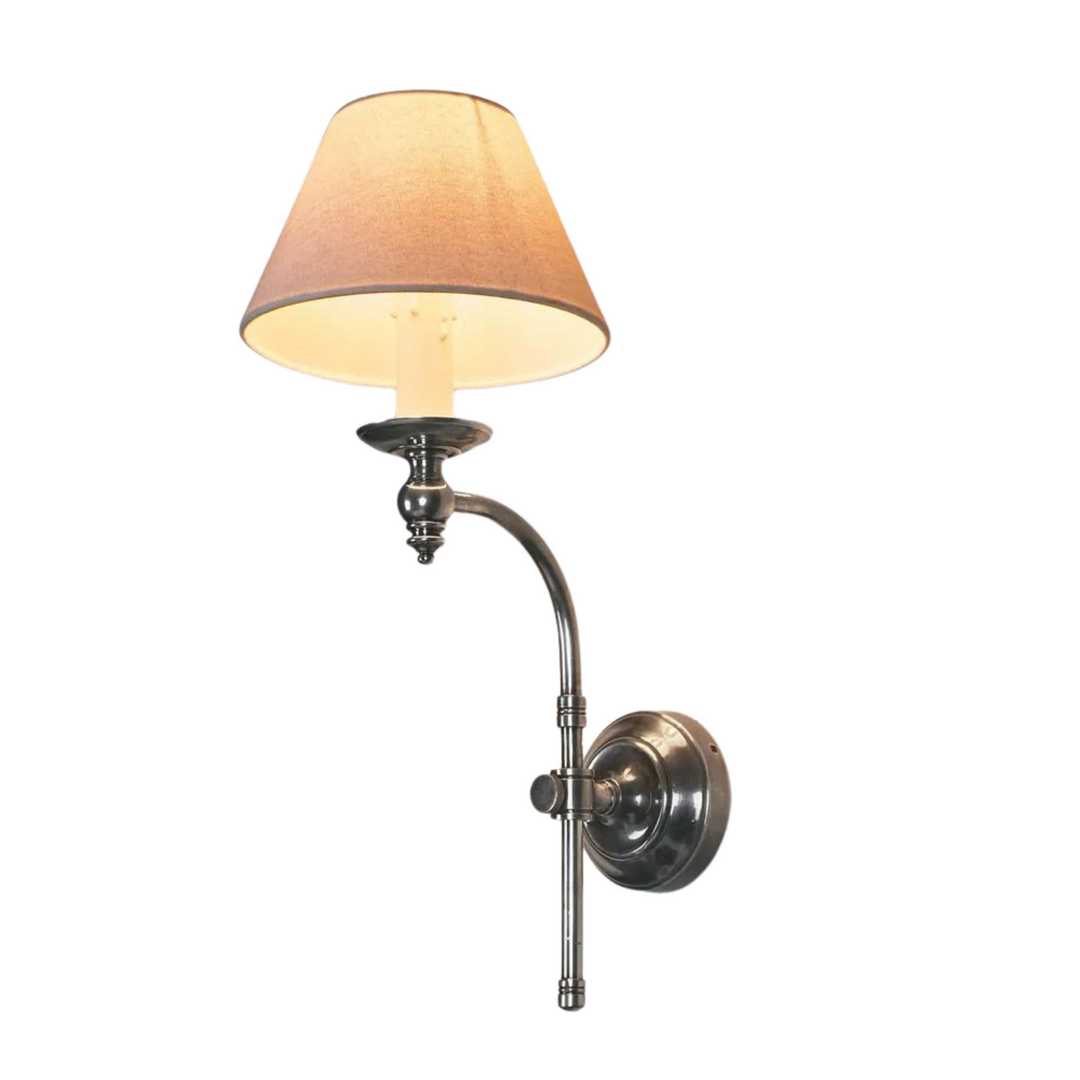 Soho Curved Wall Light Base Antique Silver