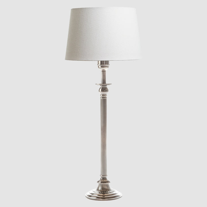 Chelsea Table Lamp Base Antique Silver- Base Only