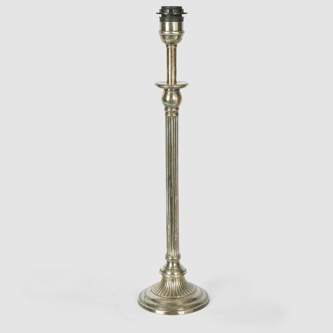 Chelsea Table Lamp Base Antique Silver- Base Only