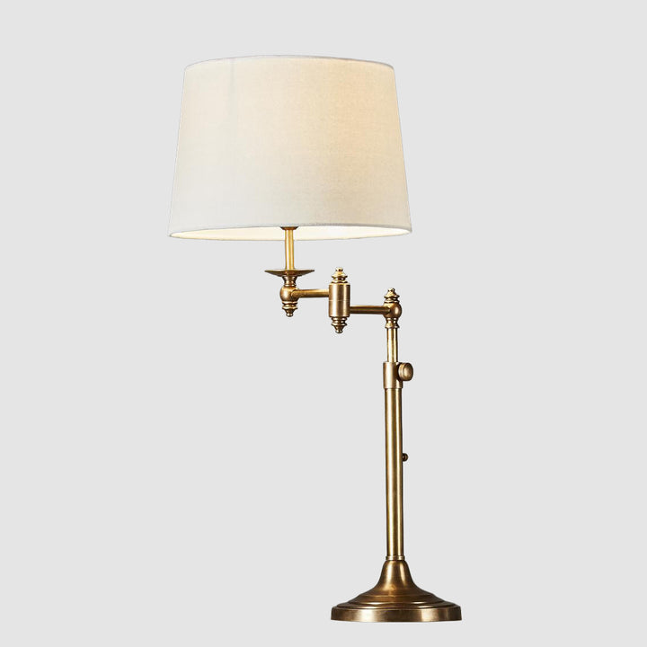 Macleay Swing Arm Table Lamp Base Antique Brass- Base Only
