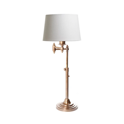 Macleay Swing Arm Table Lamp Base Antique Brass