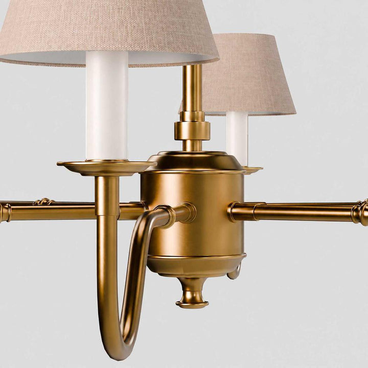 Prescot Chandelier Antique Brass