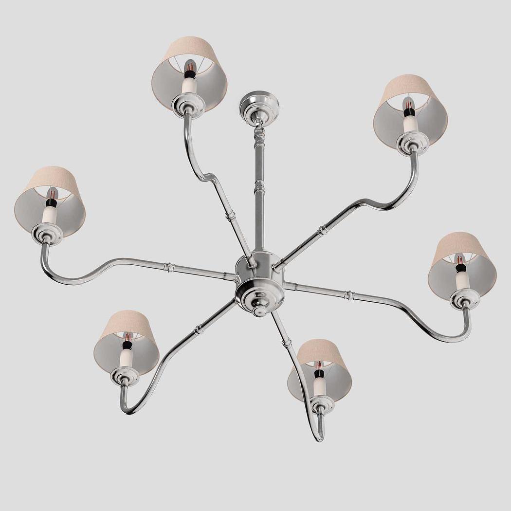 Prescot Chandelier Antique Silver
