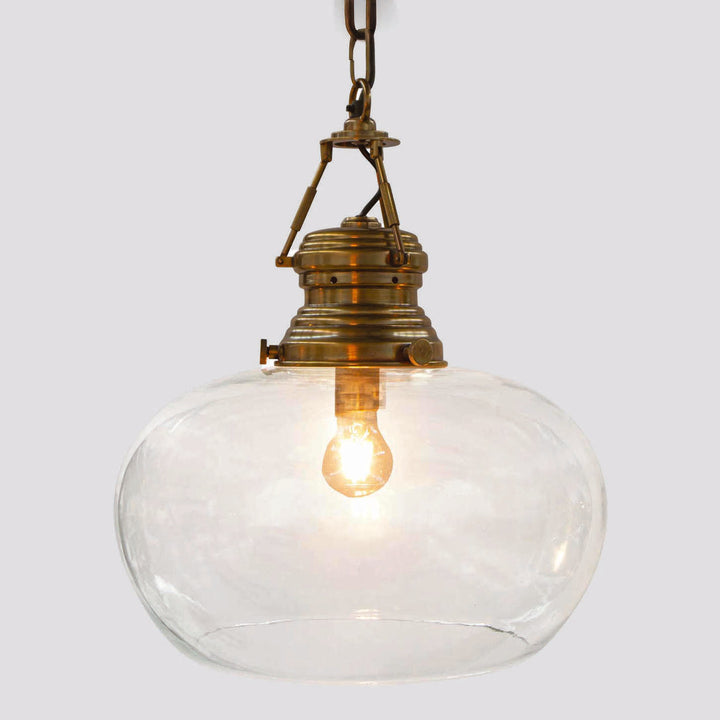 Paddington Ceiling Pendant Large Antique Brass