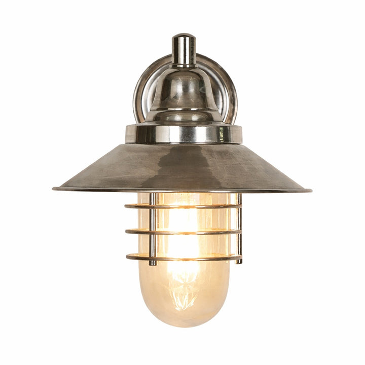Clark Outdoor Wall Light Antique Silver