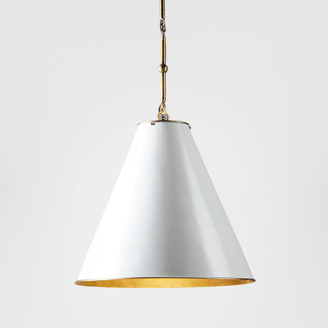Monte Carlo Ceiling Pendant Large White and Brass