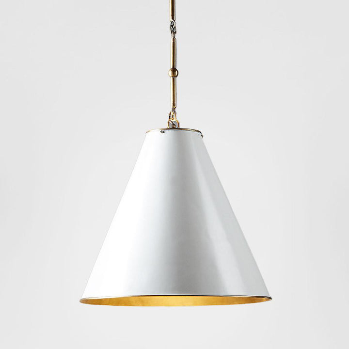 Monte Carlo Ceiling Pendant Large White and Brass