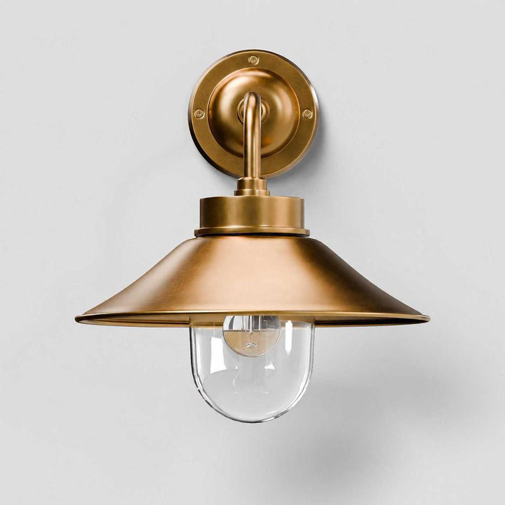Sandhurst Outdoor Wall Light Antique Brass