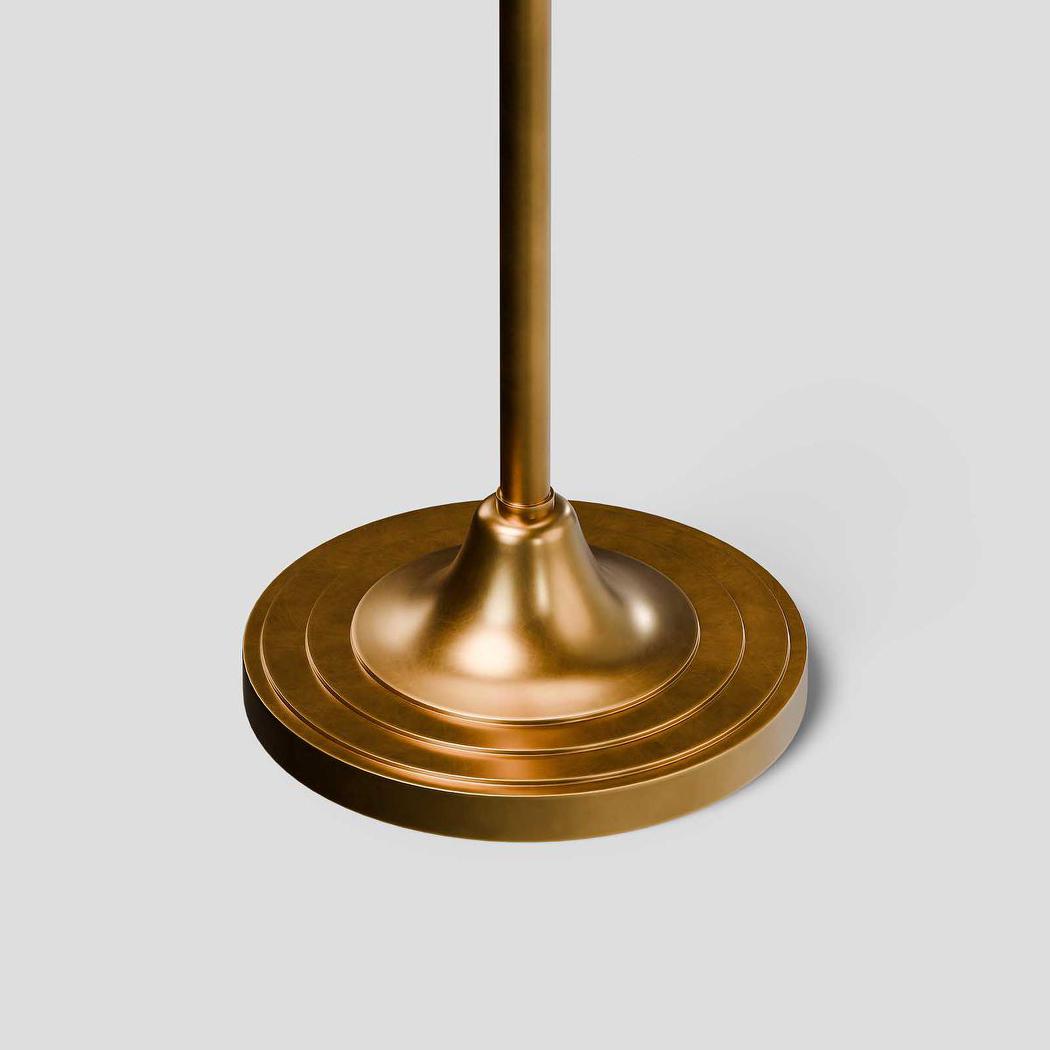 Macleay Floor Lamp Base Antique Brass- Base Only
