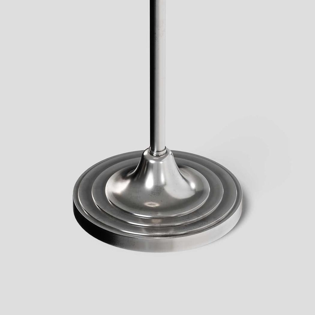 Macleay Floor Lamp Base Antique Silver- Base Only