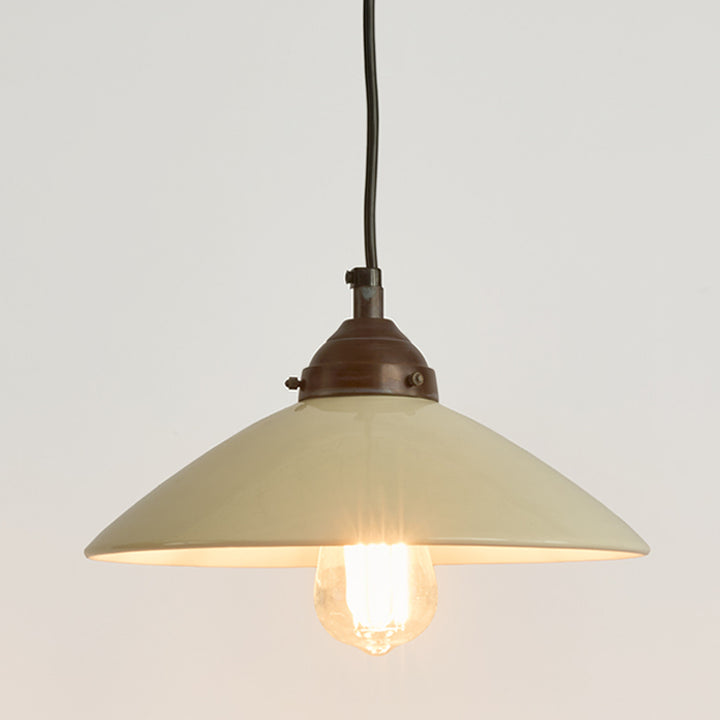 Newport Ceramic Dish Ceiling Pendant Large White
