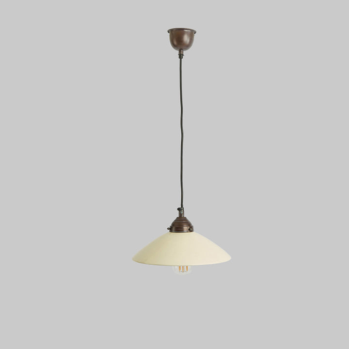 Newport Ceramic Dish Ceiling Pendant Large White