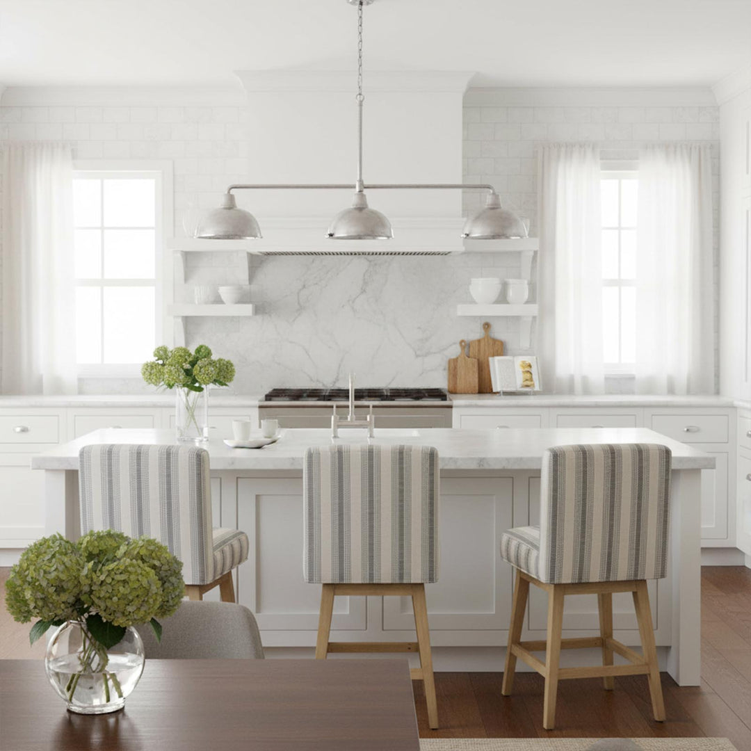 Hampshire Three Arm Ceiling Pendant Antique Silver