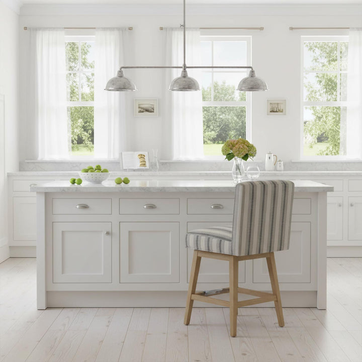 Hampshire Three Arm Ceiling Pendant Antique Silver