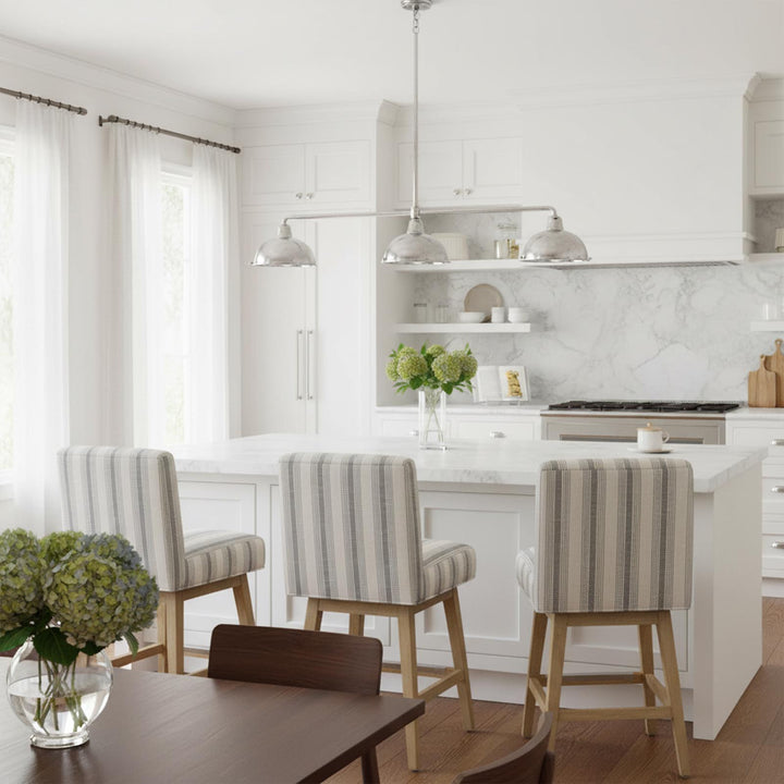 Hampshire Three Arm Ceiling Pendant Antique Silver