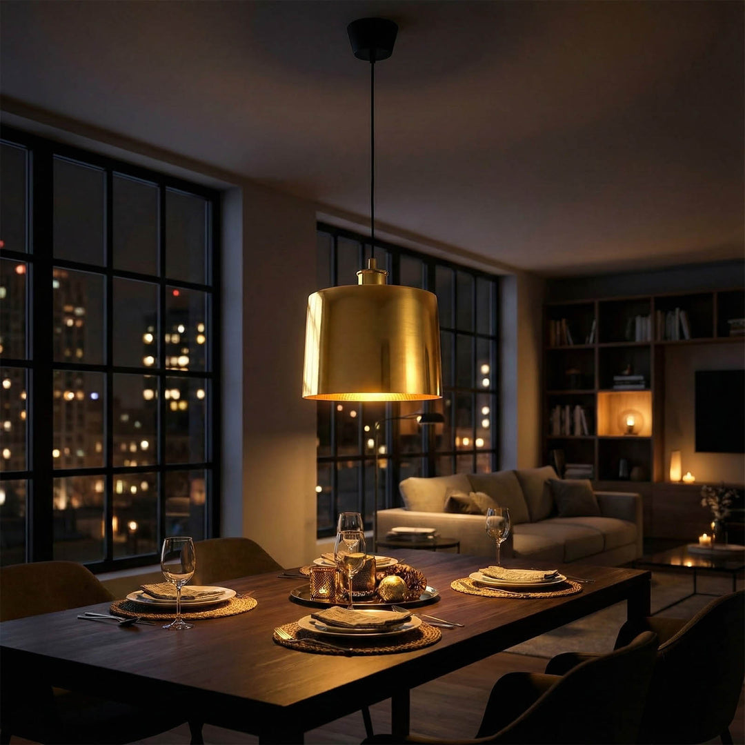 Portofino Ceiling Pendant Large Shiny Brass