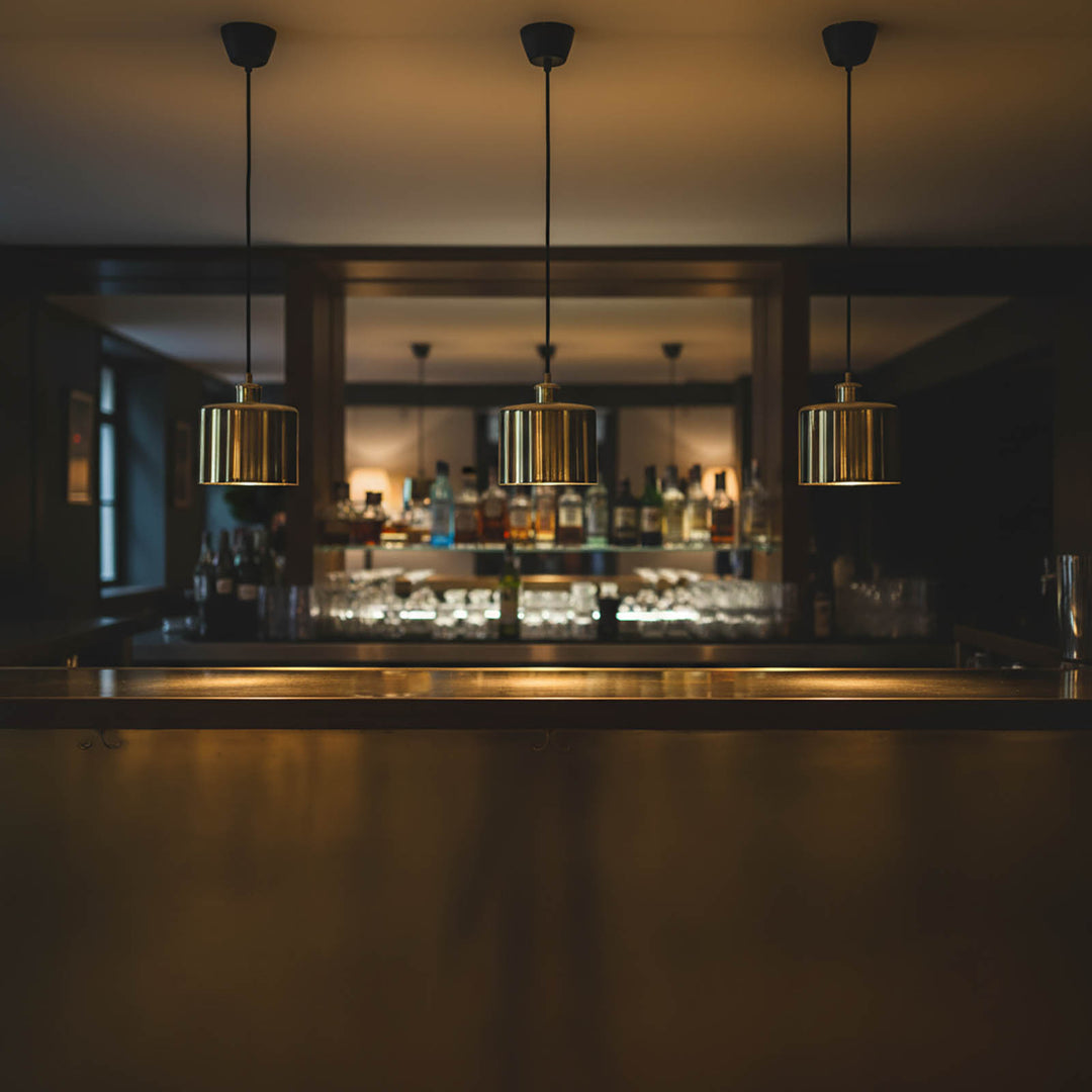 Portofino Ceiling Pendant Small Shiny Brass