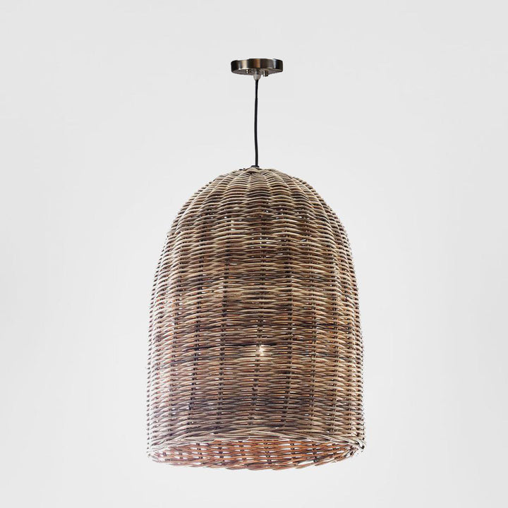 Rattan Bell Ceiling Pendant Large Natural