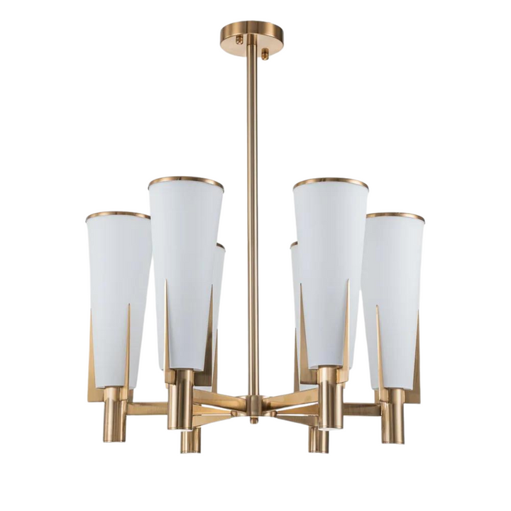 St Germain Chandelier  Antique Brass