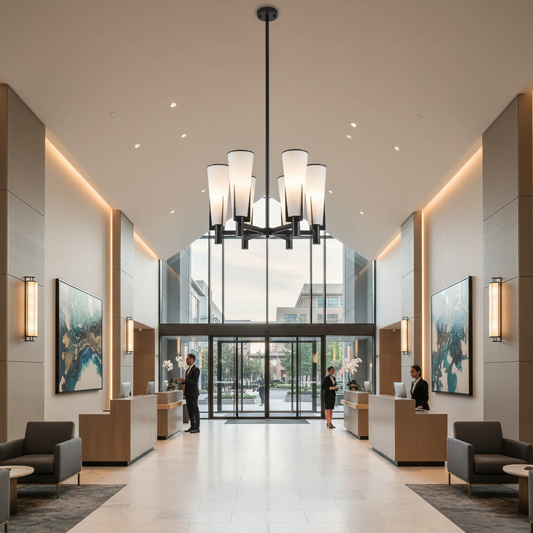 St Germain Chandelier Black