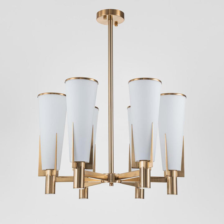 St Germain Chandelier Antique Brass