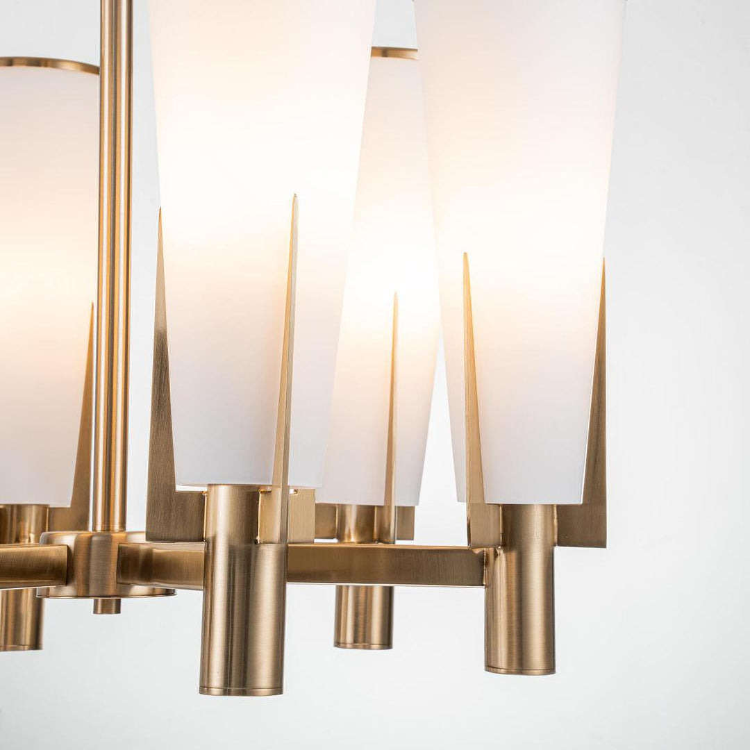 St Germain Chandelier Antique Brass