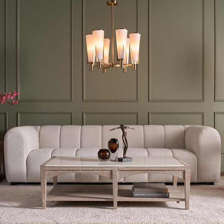 St Germain Chandelier Antique Brass