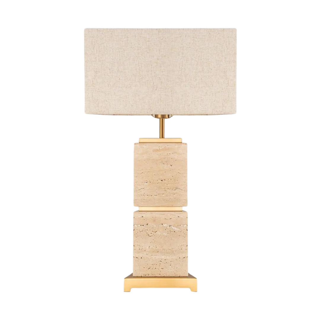 Ashley Travatine Table Lamp with shade