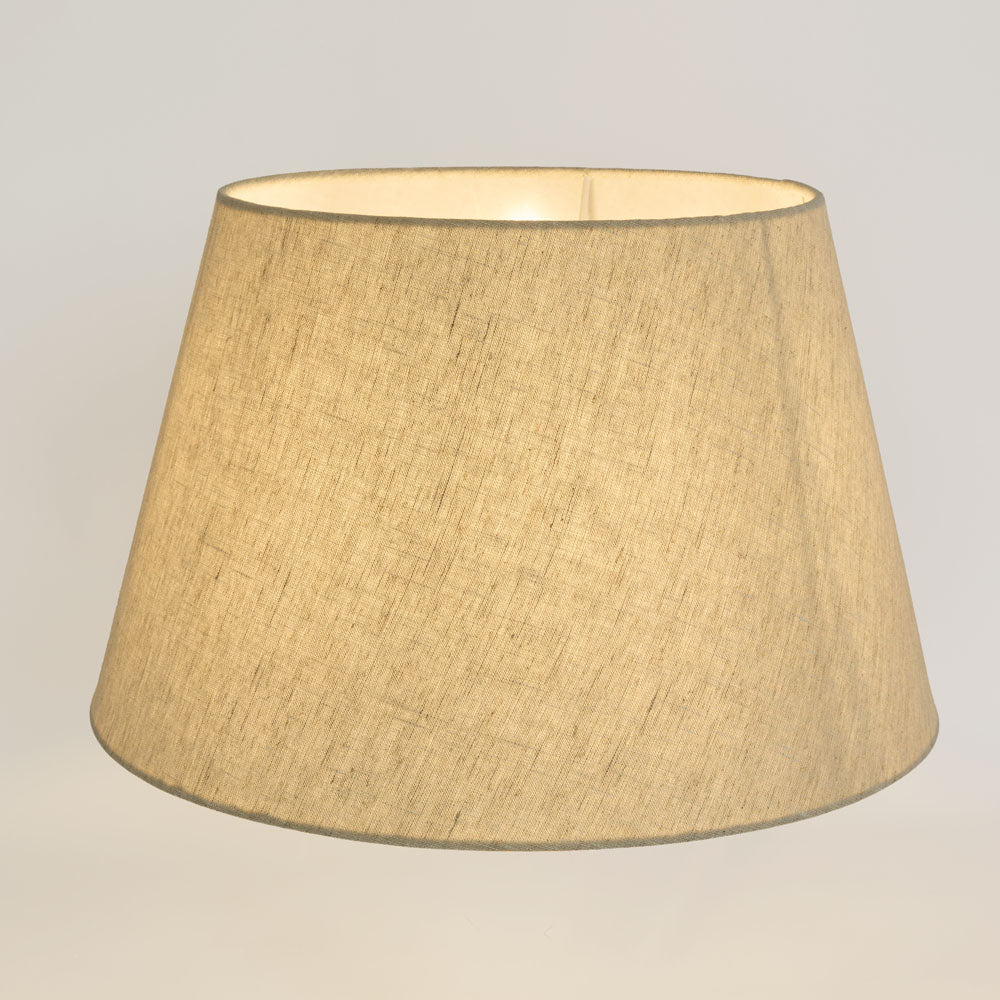 Linen Taper Lamp Shade Large Light Natural