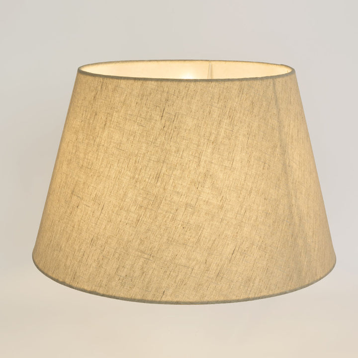 Linen Taper Lamp Shade Large Light Natural