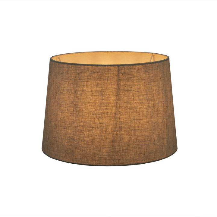 Linen Drum Lamp Shade Large Ivory