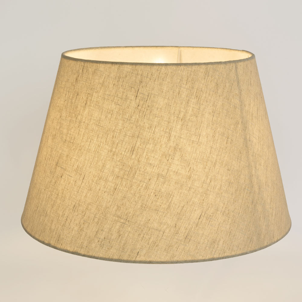 Linen Taper Lamp Shade XL Light Natural