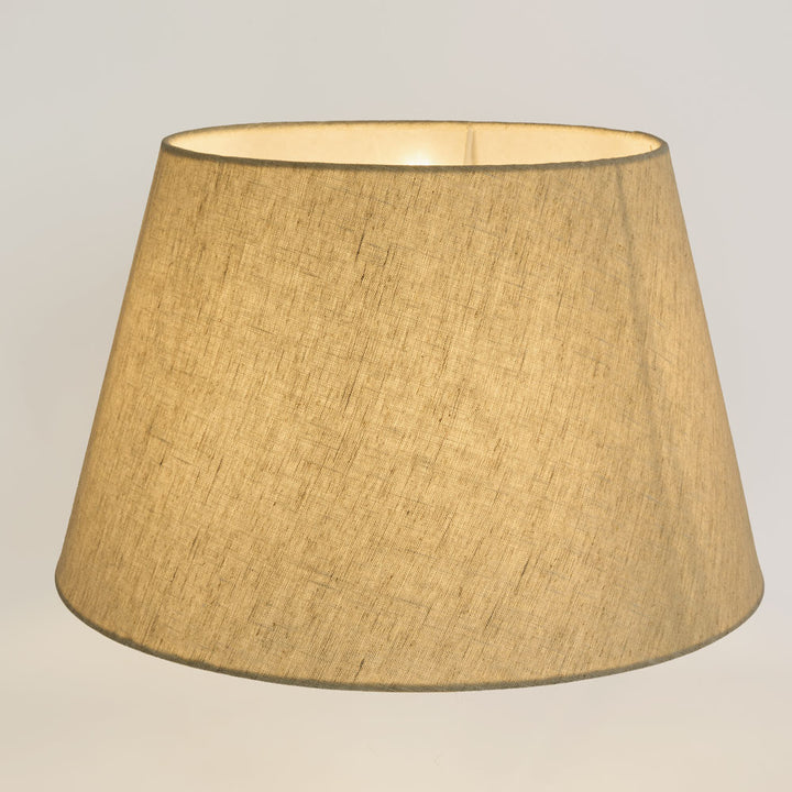 Linen Taper Lamp Shade XL Dark Natural
