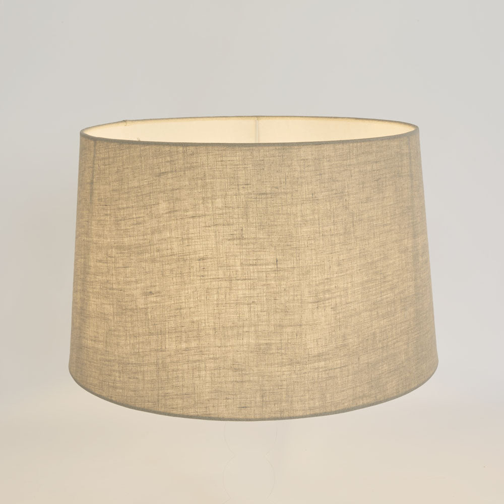Linen Drum Lamp Shade XL Light Natural