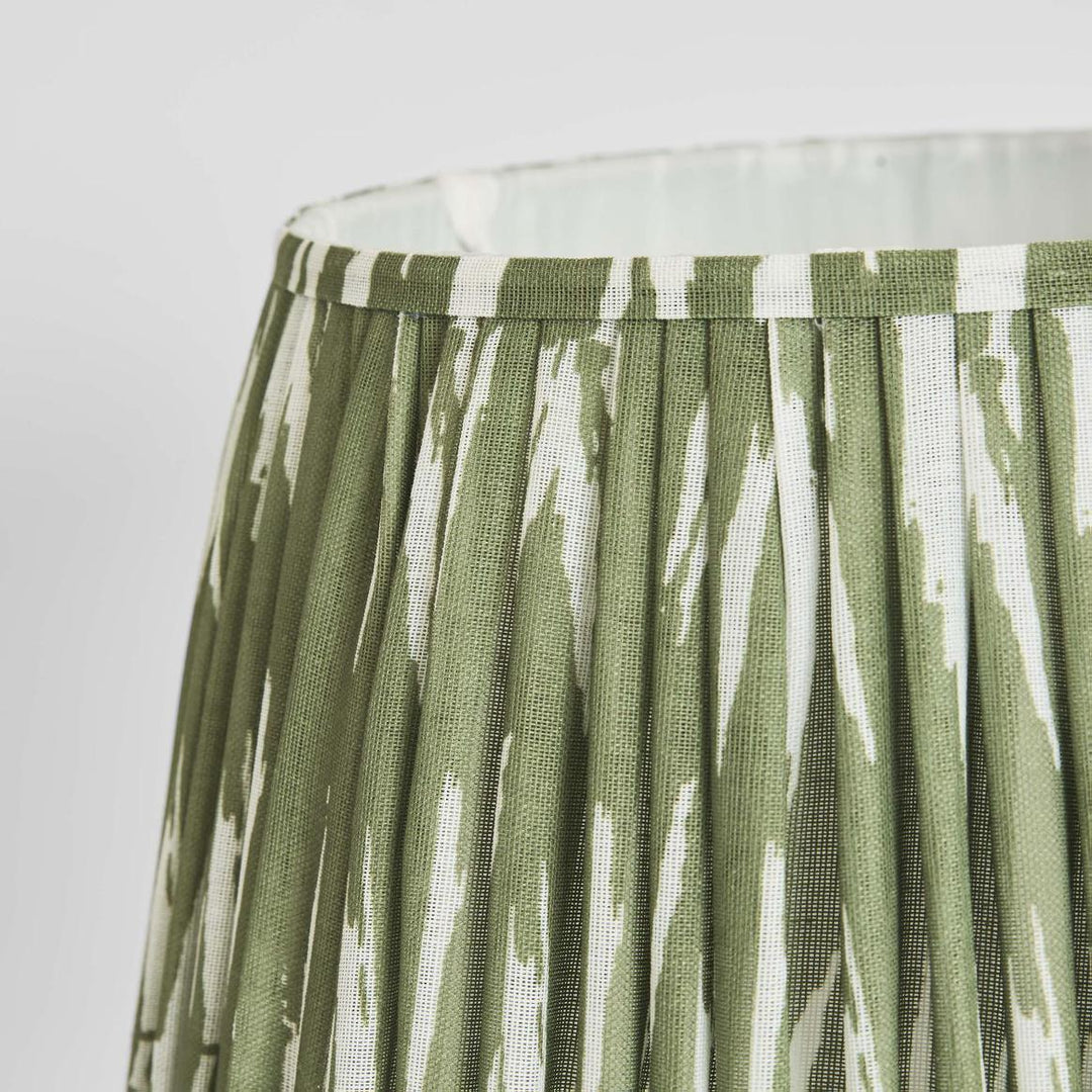 Woven Ikat Drum Lamp Shade XL Green