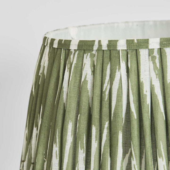 Woven Ikat Drum Lamp Shade XL Green