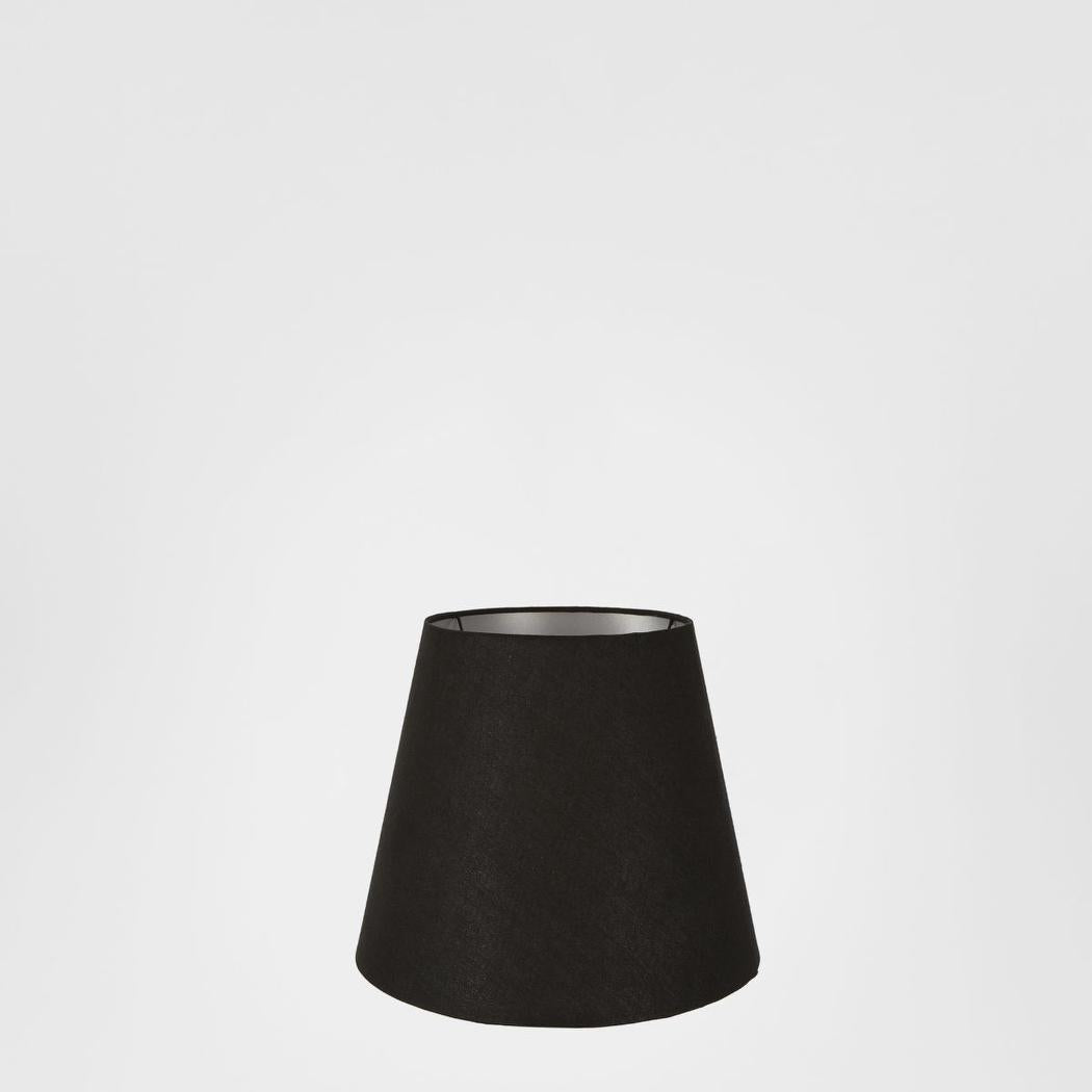 Linen Taper Lamp Shade XXXS Black with Silver Lining