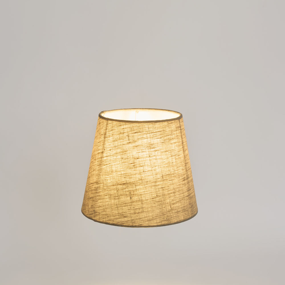 Linen Taper Lamp Shade XXXS Dark Natural