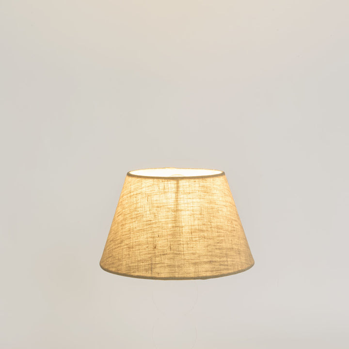 Linen Drum Lamp Shade XXS Dark Natural