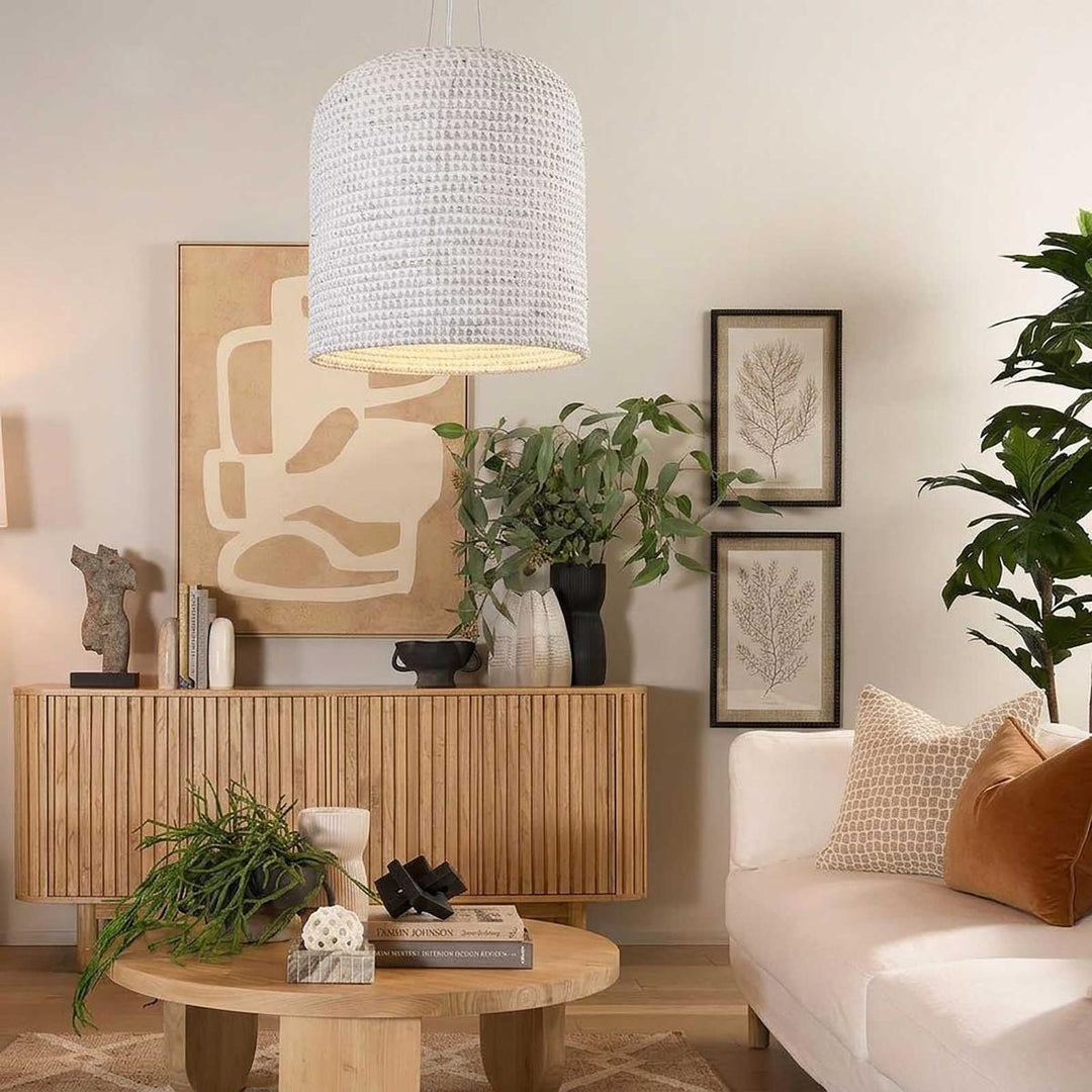 Lombok Ceiling Pendant Cream