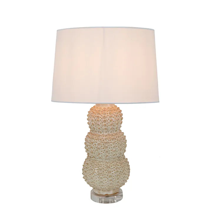 Sea Urchins Ceramic Table Lamp Base Cream