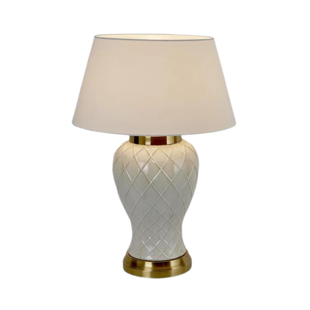 Berkley Ceramic Lamp & Shade - Lamp Base & Shade