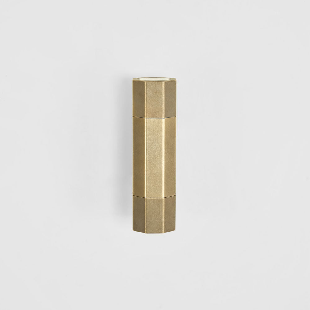 Beacon Up and Down Outdoor Wall Light Antique Brass