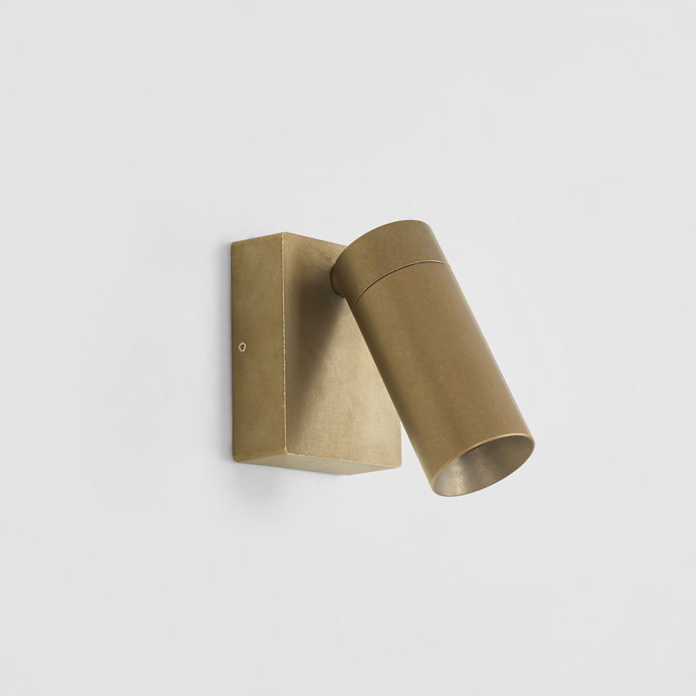 Shoreline Single Outdoor Wall Light Antique Brass
