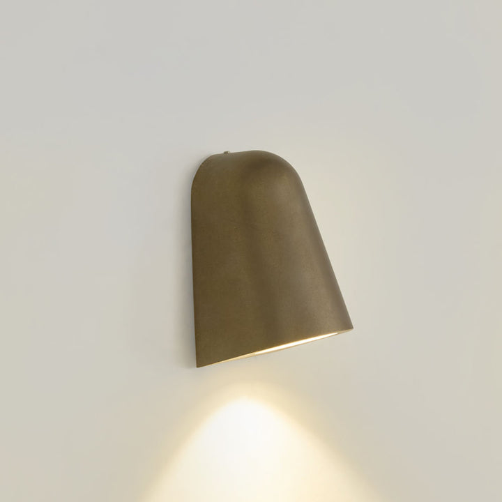 Beckman Outdoor Wall Light Antique Brass