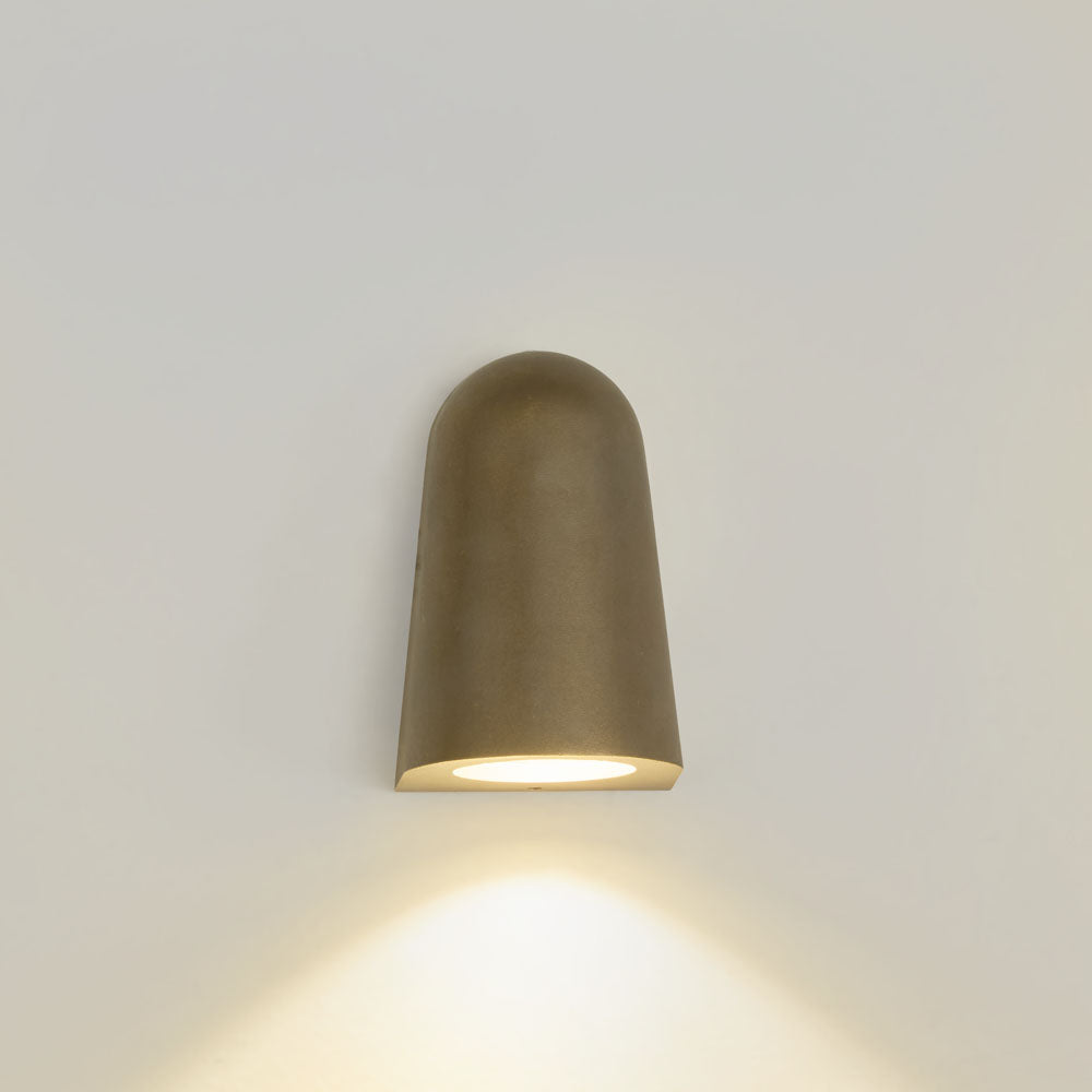 Beckman Outdoor Wall Light Antique Brass