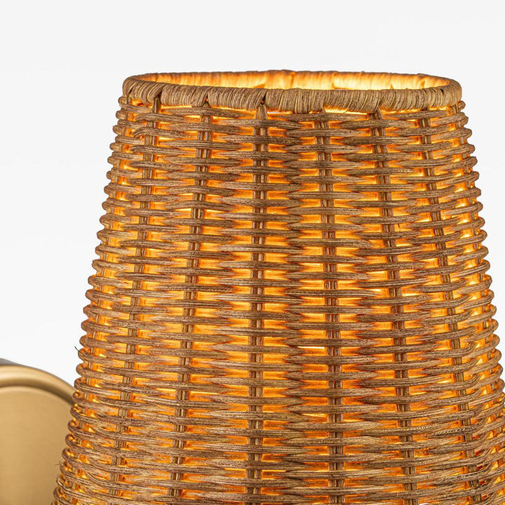 Athens Wall Light Antique Brass with Shade